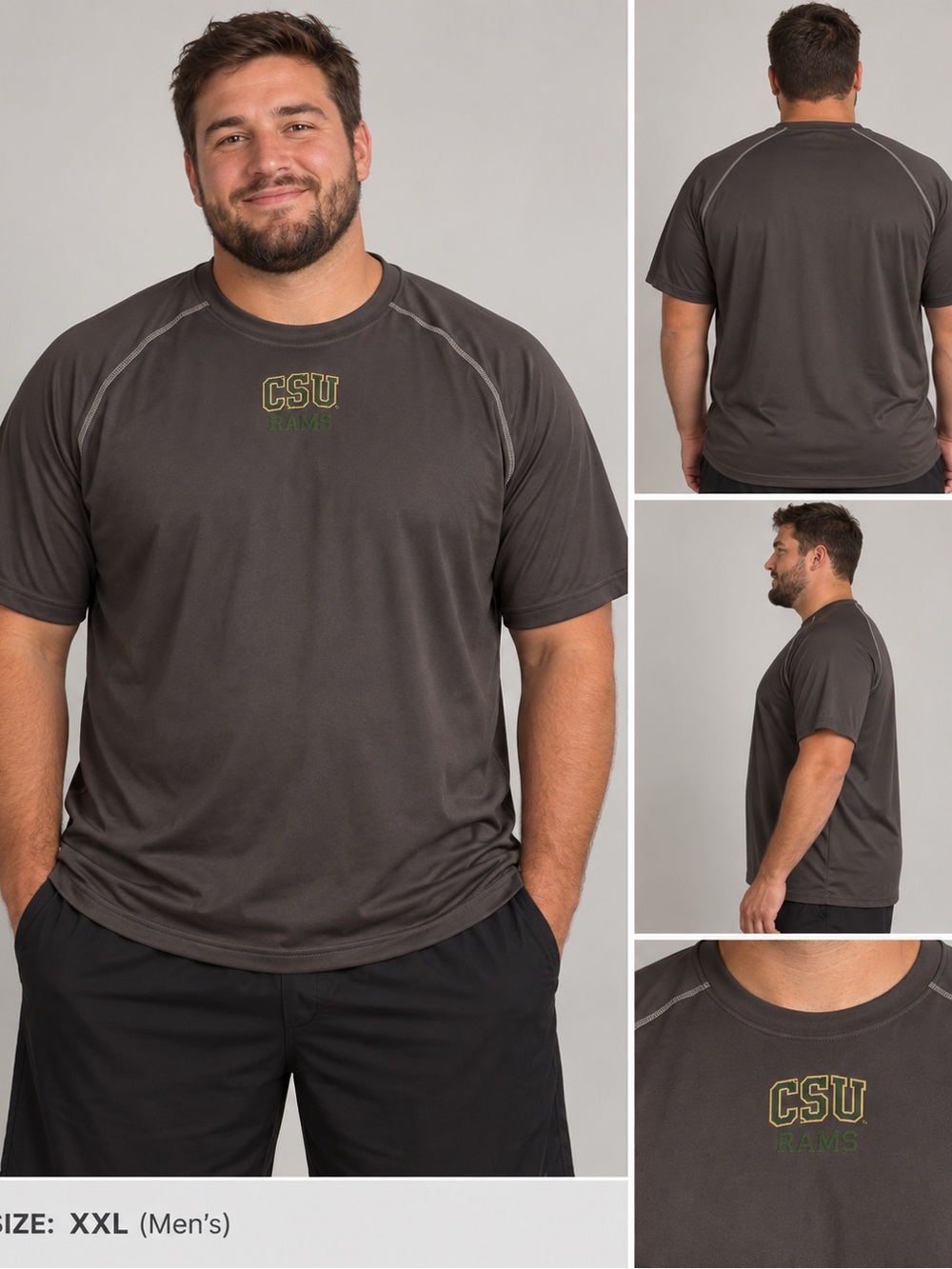 Campus Heritage CSU Rams Charcoal Short-Sleeve Tee